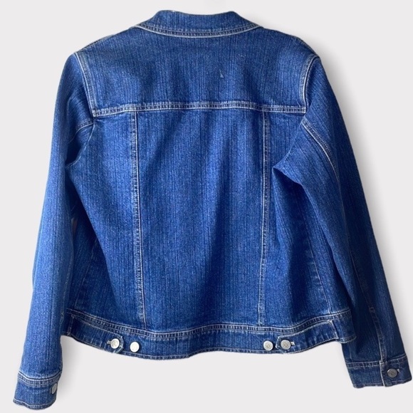 Relativity denim button up jacket cotton spandex blend size medium - Picture 3 of 12